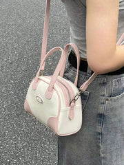 Pink and White Candy Crossbody Bag - fairypeony