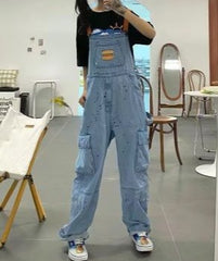Aesthetic Boyfriend Denim Overalls
