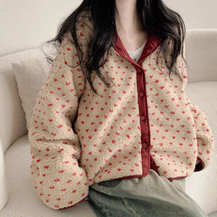 Vintage Reversible Fleece Oversized Jacket