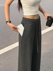 Women's Relaxed Wide-Leg Pants – High Waist Straight Leg Trousers