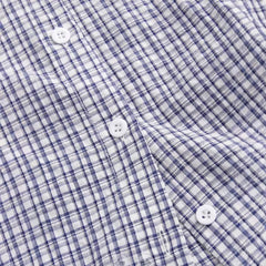 Plaid Color Blocking Slim Fit Shirt