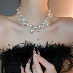 Irregular Long Pearl Necklace