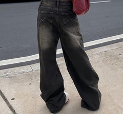 Vintage Distressed Low Waist Boyfriend Jeans