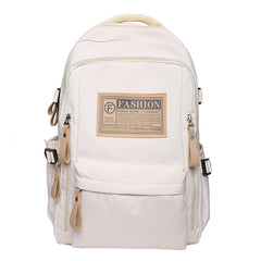 Solid Color Multi pocket Backpack