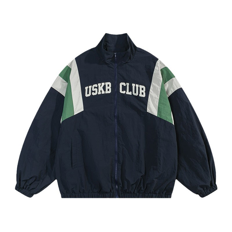 Outdoor Color Block Splice Oversized Jacket - fairypeony