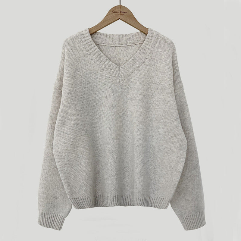 V-Neck Pullover Dark Academia Sweater