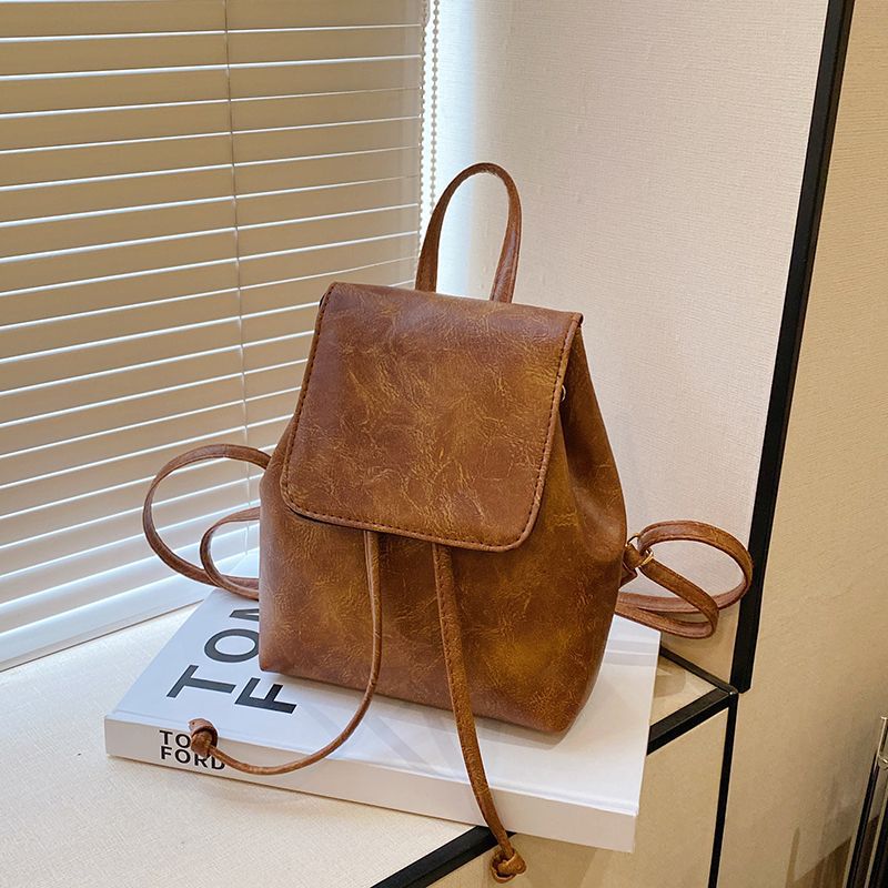 PU Leather Vintage Backpack