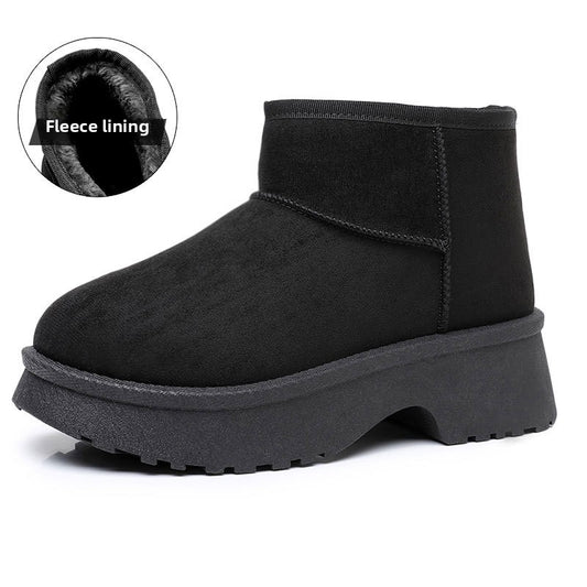 Thermal Slip-On Snow Boots – Plush Lined Platform Winter Boots in 4 Colours