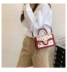 Aesthetic Cherry Print Crossbody Bag
