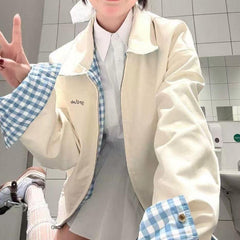 Reversible Plaid Jacket