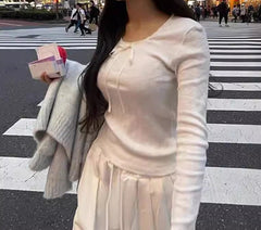 Aesthetic Bow Long Sleeve Tee