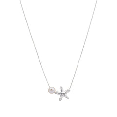 Starfish pearl necklace