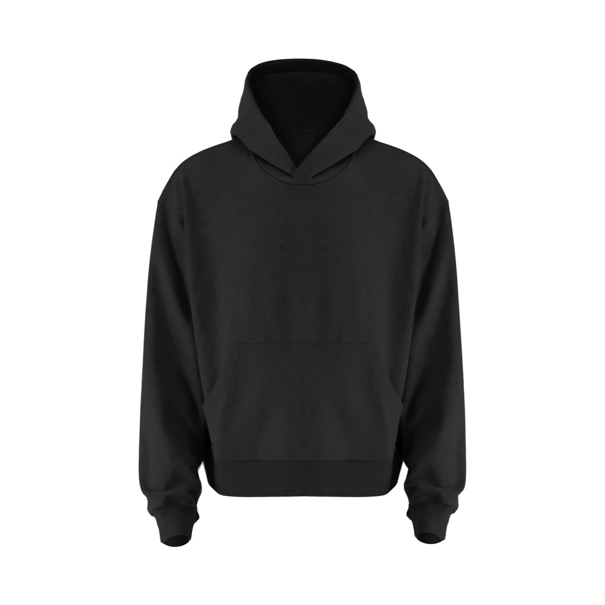 Heavyweight Cotton Hooded Sweatshirt Loose Fit Pullover