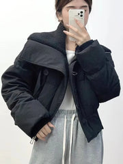 Zip Up Padded Short Jacket - fairypeony