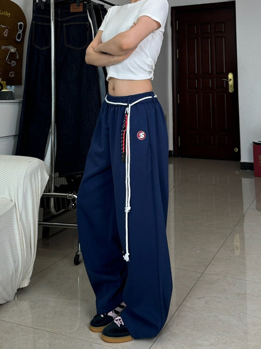 Vintage Logo Embroidered Baggy Sweatpants