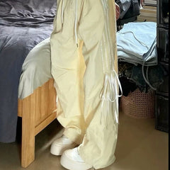 High Waist Striped Baggy Sweatpants