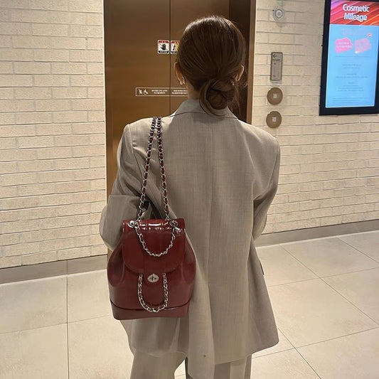 Mini Pu Leather Backpack