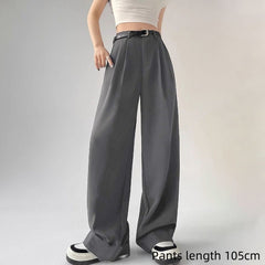 Casual High Waist Wide Leg Pants