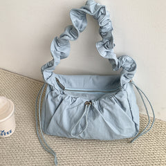 Ribbon Shirring String Shoulder Bag