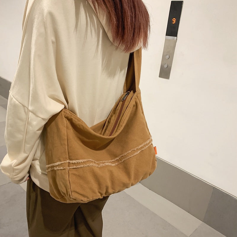 Vintage Distressed Crossbody Bag - fairypeony