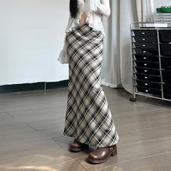 Vintage 2000's Plaid Maxi Skirt