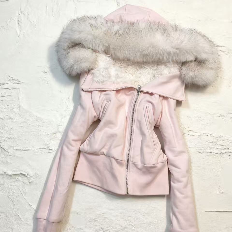 Vintage Hooded Fleece Lined Jacket