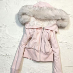 Vintage Hooded Fleece Lined Jacket
