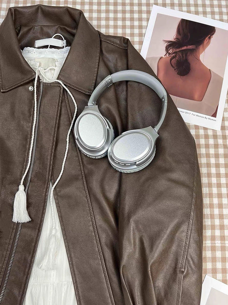 Vintage PU Leather Jacket