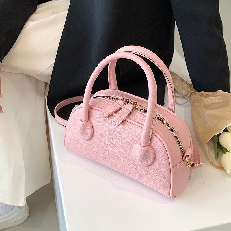 Pretty in Pink Leather Handbag - fairypeony