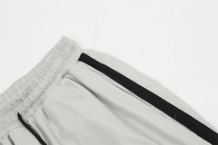 Piping Side Stripe Baggy Sweatpants - fairypeony