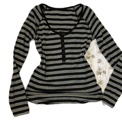 Striped U-Neck Slim-Fit T-Shirt