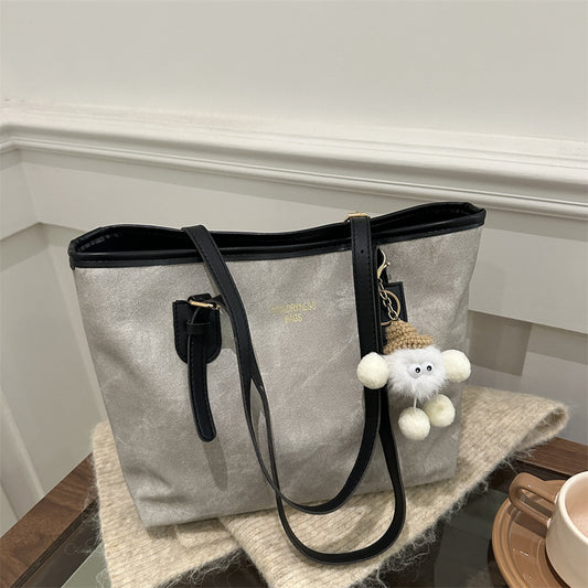 Aesthetic Pendant Pu Leather Tote Bag - fairypeony