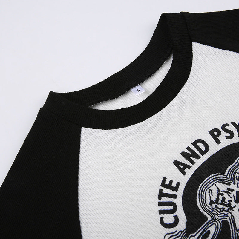 Vintage 90's Print Raglan Short Sleeve Tee - fairypeony