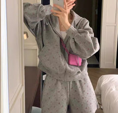 Loose Floral Printed Two-piece Set