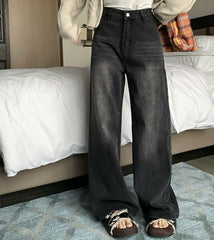 Vintage Wash Baggy Boyfriend Jeans