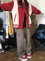 Patchwork Zip Up Corduroy Jacket - fairypeony