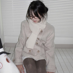 Womens Double Breasted Wool Coat