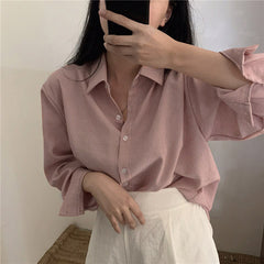 Casual Striped Long Sleeve Blouse