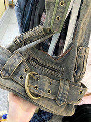 Retro single-shoulder crossbody bag