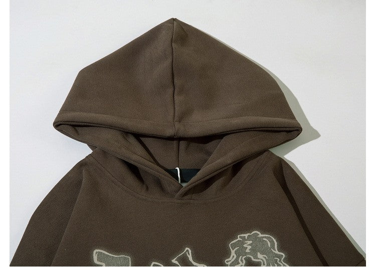 Pink Graffiti Couple Oversized Hoodie - fairypeony