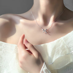 Aesthetic Bow Necklace