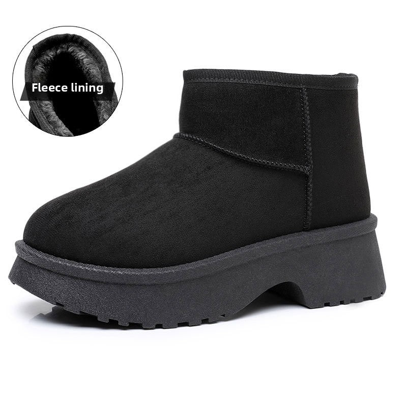 Thermal Slip-On Snow Boots – Plush Lined Platform Winter Boots in 4 Colours