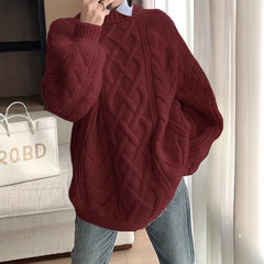 New Autumn-Winter Solid-Colored Sweater