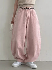 Love Pocket Design Baggy Jeans