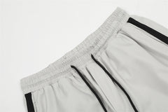 Piping Side Stripe Baggy Sweatpants - fairypeony