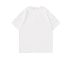 Kitten Print Letter Oversized T-shirt