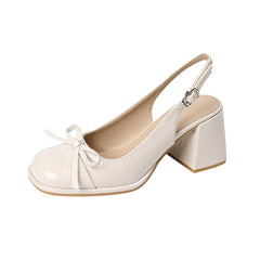 Aesthetic Chunky Heel Mary Jane Sandals