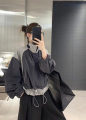 Outdoor Oversized Patchwork Jacket - fairypeony