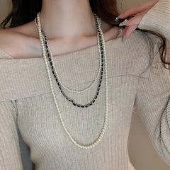 Irregular Long Pearl Necklace