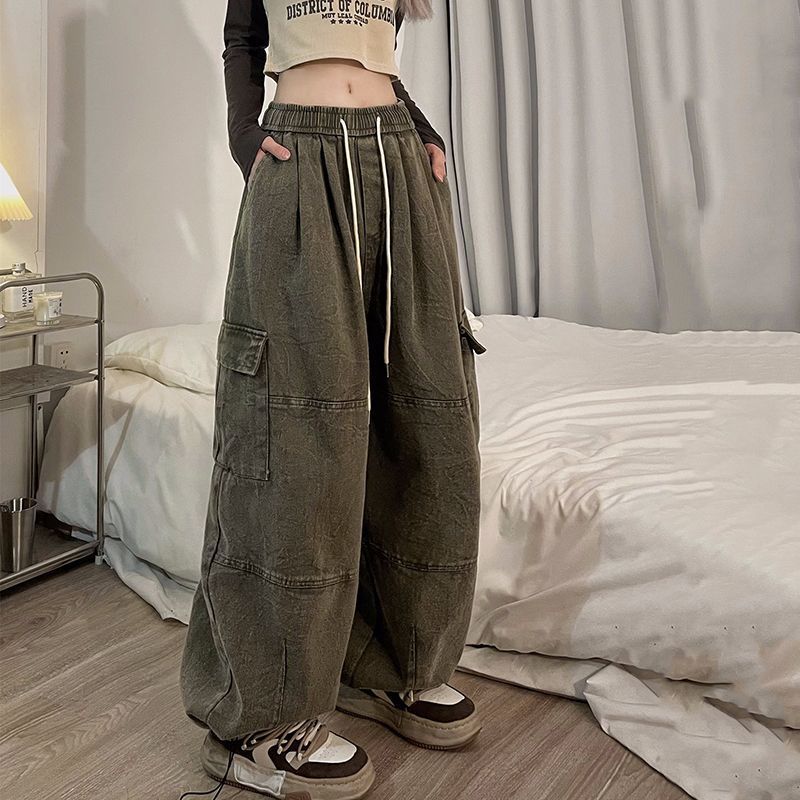 Vintage Loose Cargo Jeans - fairypeony